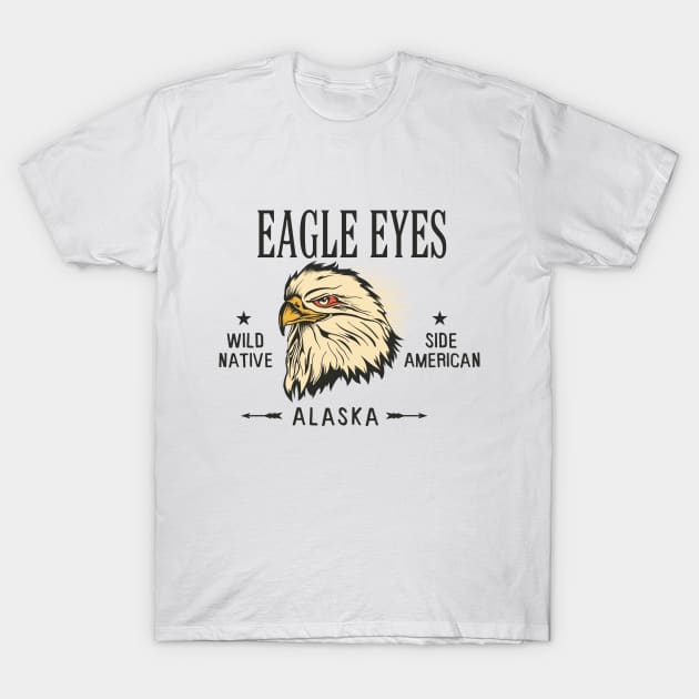 Eagle Eyes Native American Design T-Shirt by teespotfashions